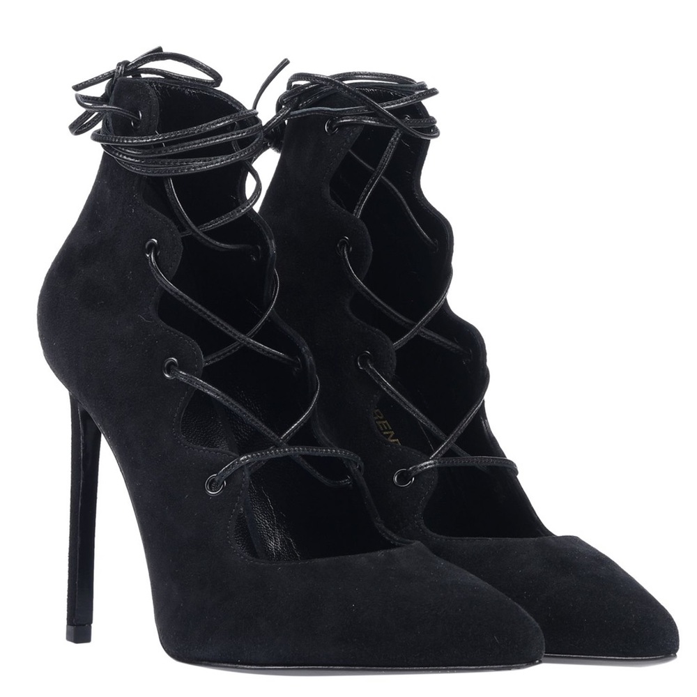 Saint Laurent lace up pump size 36 - Picture 2 of 8